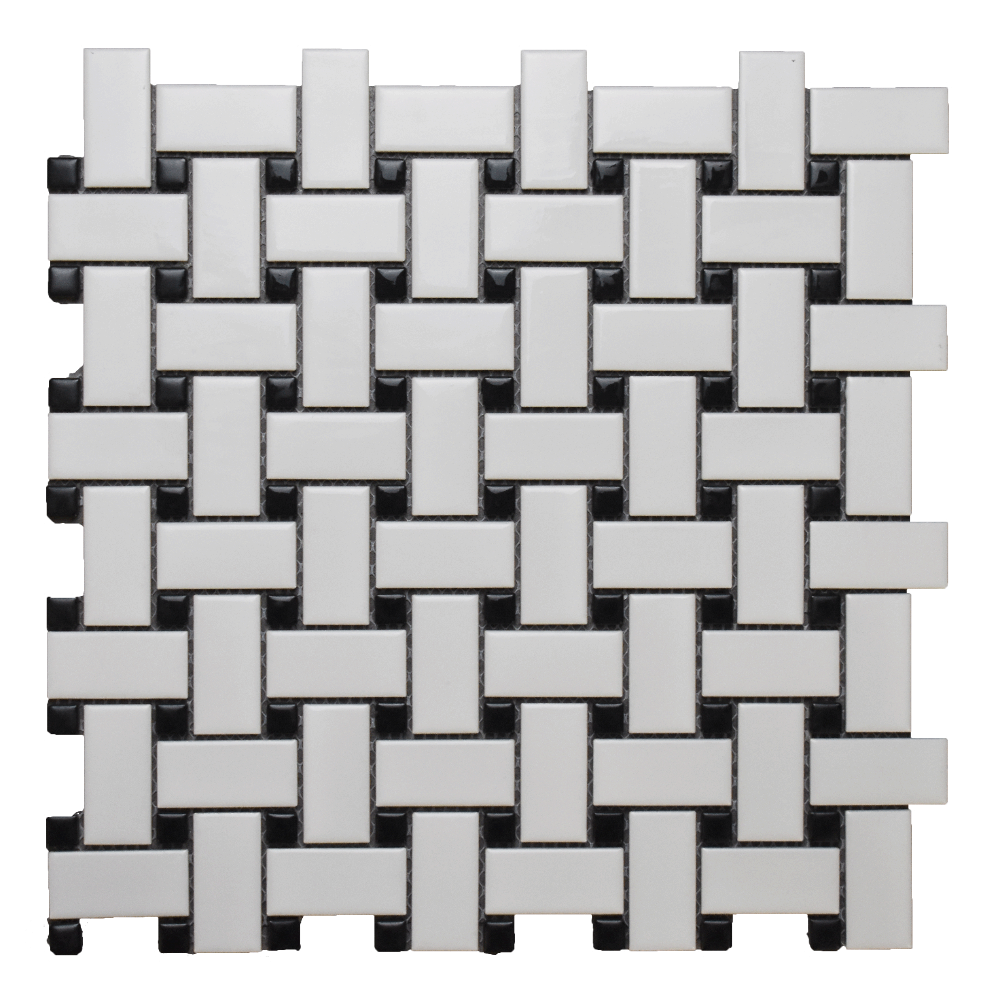 White Matte Basket Weave